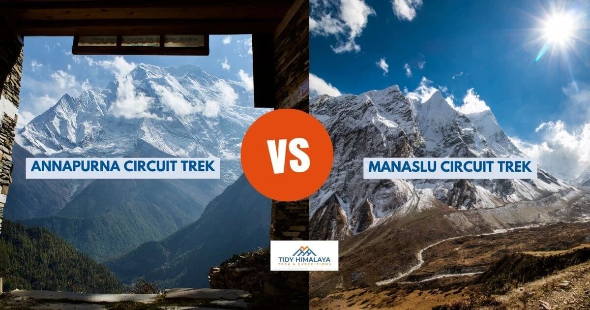 annapurna circuit trek or manaslu circuit trek