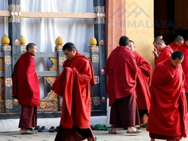 Bhutan Monks