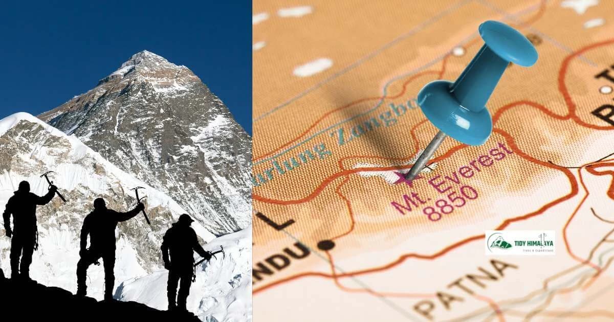 Lucaged Where is Mount Everest Located? - Tidy Himalaya