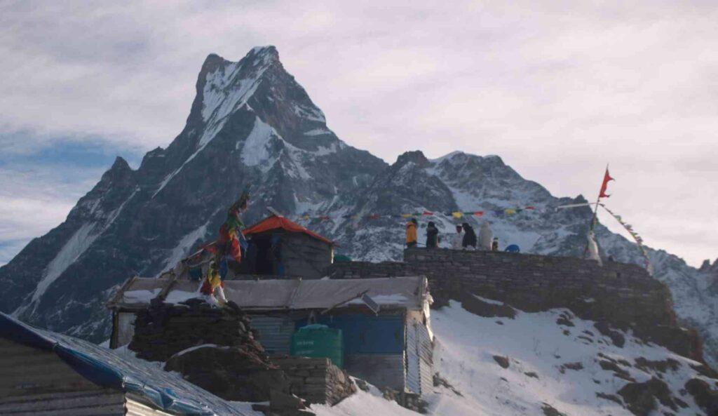 Macchapuchhre himal from the base camp