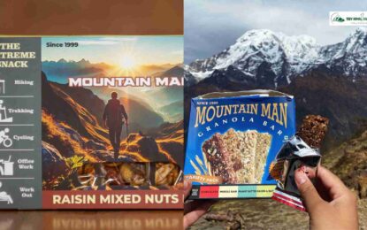 mix energy bar with higher protein for trekking time